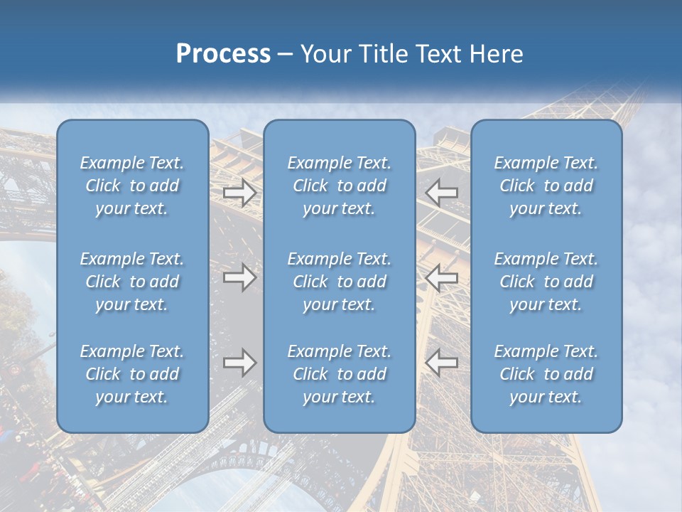 A Picture Of The Eiffel Tower In Paris PowerPoint Template