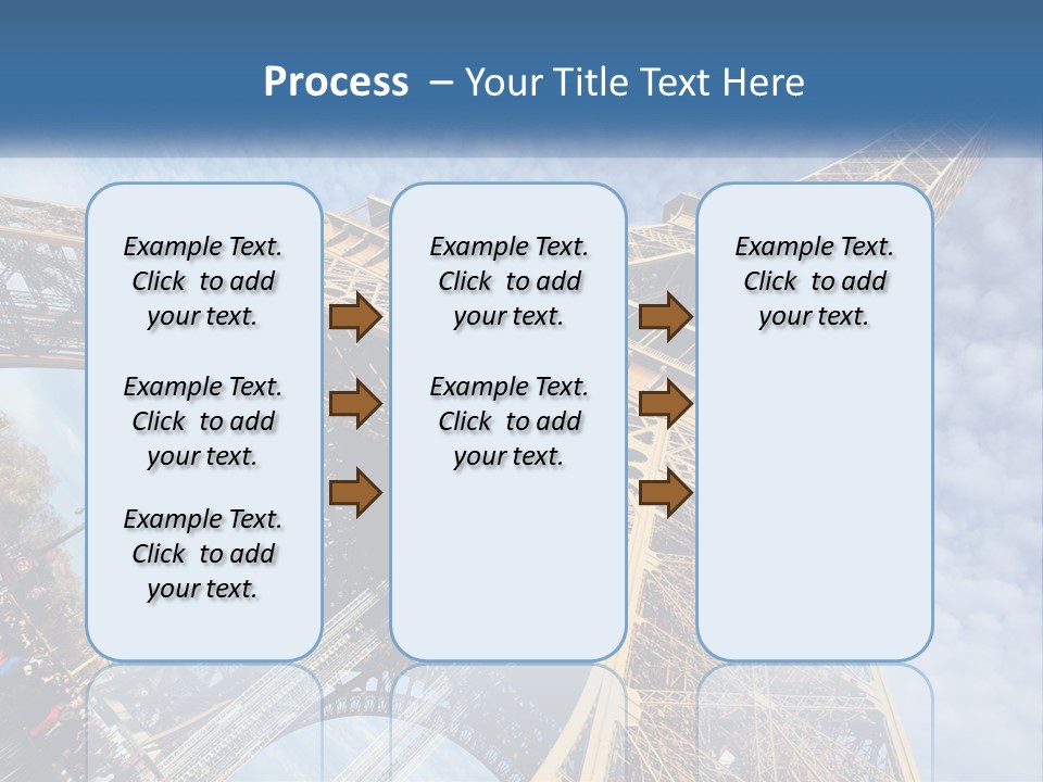 A Picture Of The Eiffel Tower In Paris PowerPoint Template