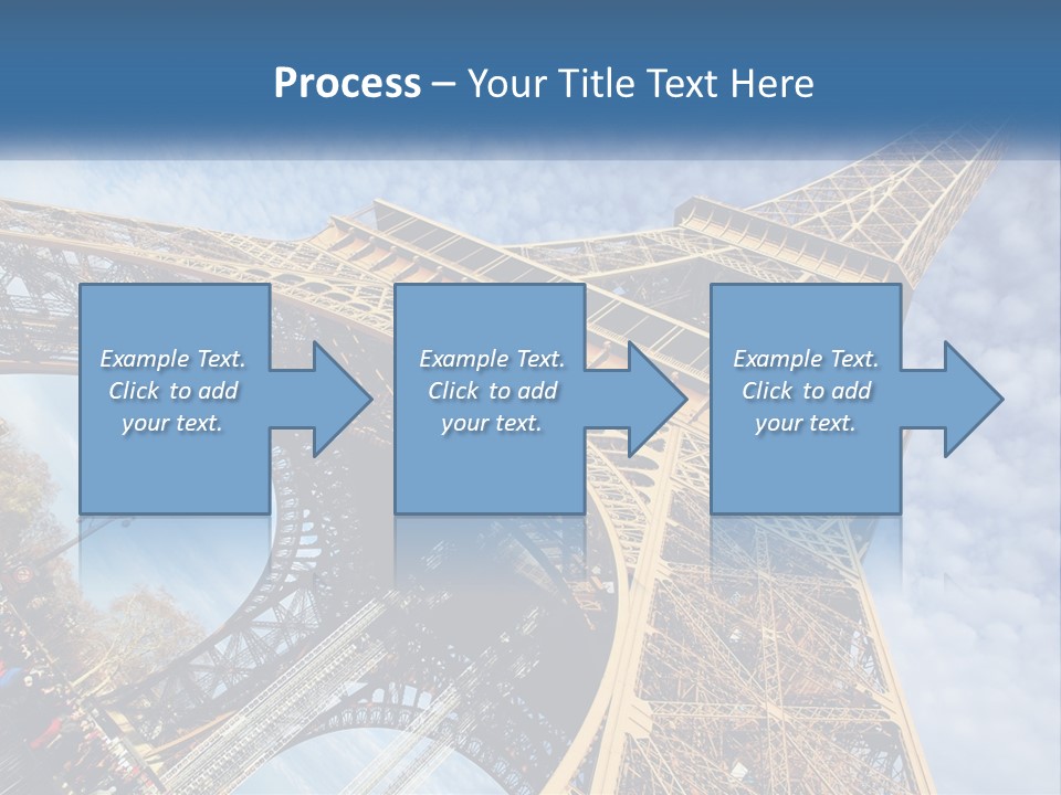 A Picture Of The Eiffel Tower In Paris PowerPoint Template