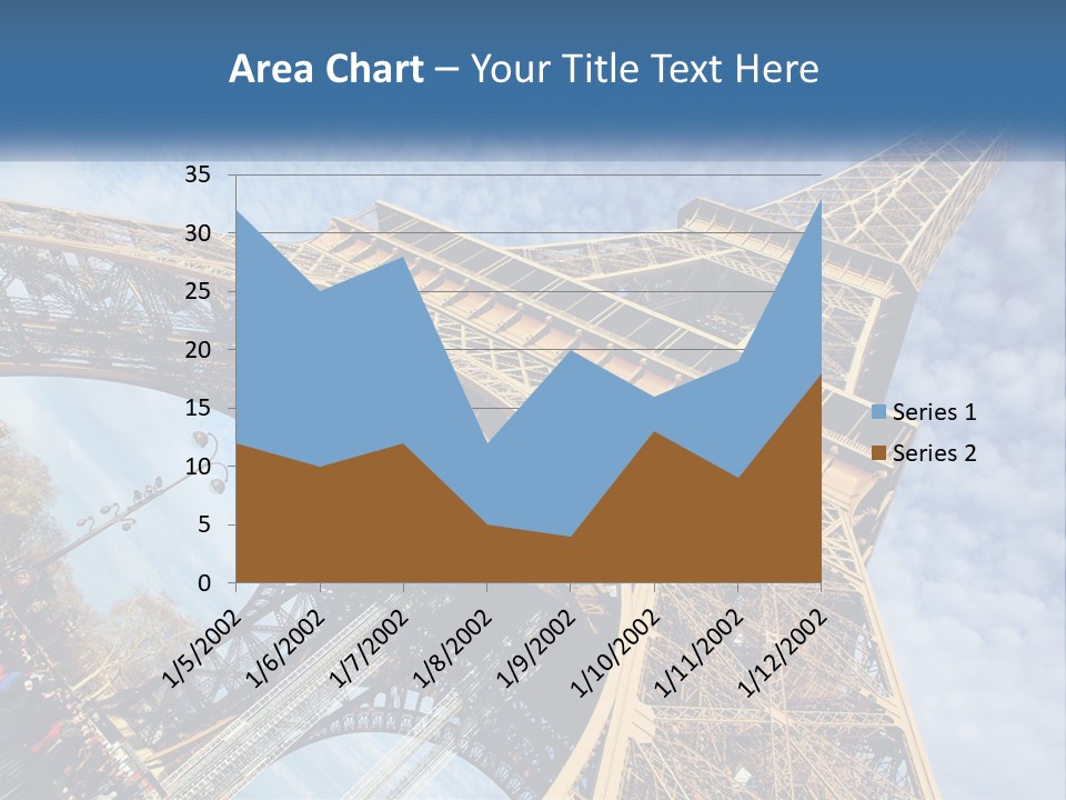 A Picture Of The Eiffel Tower In Paris PowerPoint Template