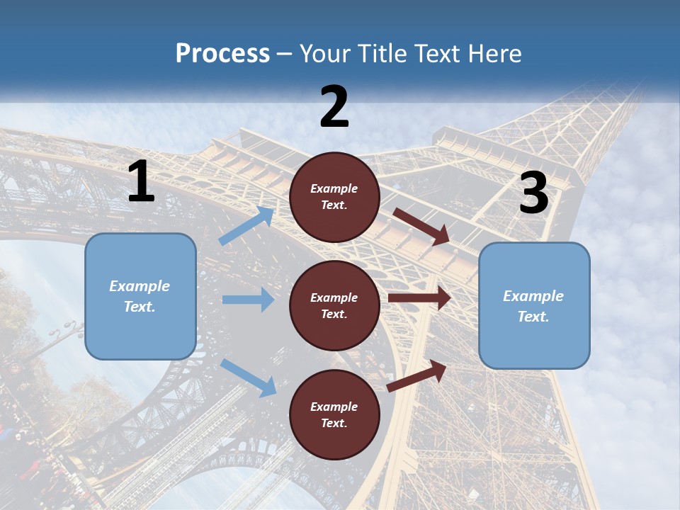 A Picture Of The Eiffel Tower In Paris PowerPoint Template