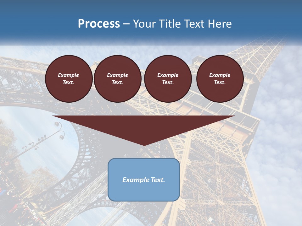 A Picture Of The Eiffel Tower In Paris PowerPoint Template