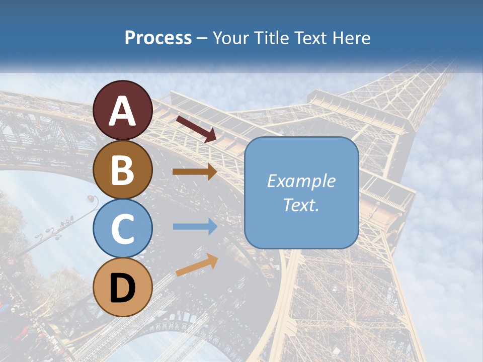 A Picture Of The Eiffel Tower In Paris PowerPoint Template