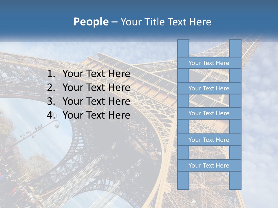 A Picture Of The Eiffel Tower In Paris PowerPoint Template