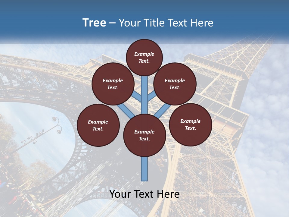 A Picture Of The Eiffel Tower In Paris PowerPoint Template