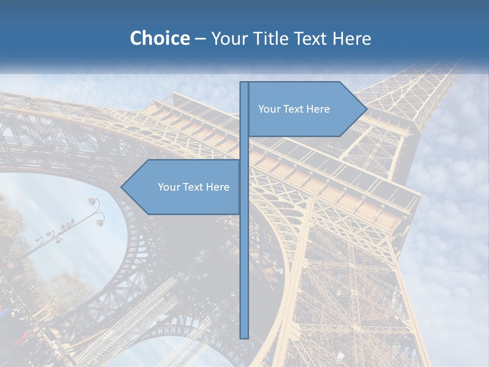 A Picture Of The Eiffel Tower In Paris PowerPoint Template