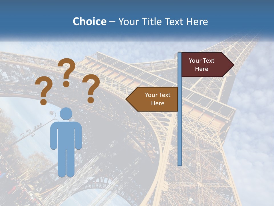 A Picture Of The Eiffel Tower In Paris PowerPoint Template