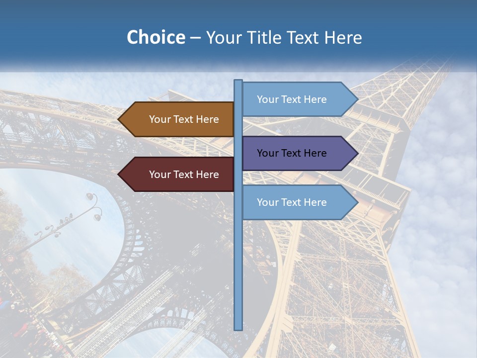 A Picture Of The Eiffel Tower In Paris PowerPoint Template
