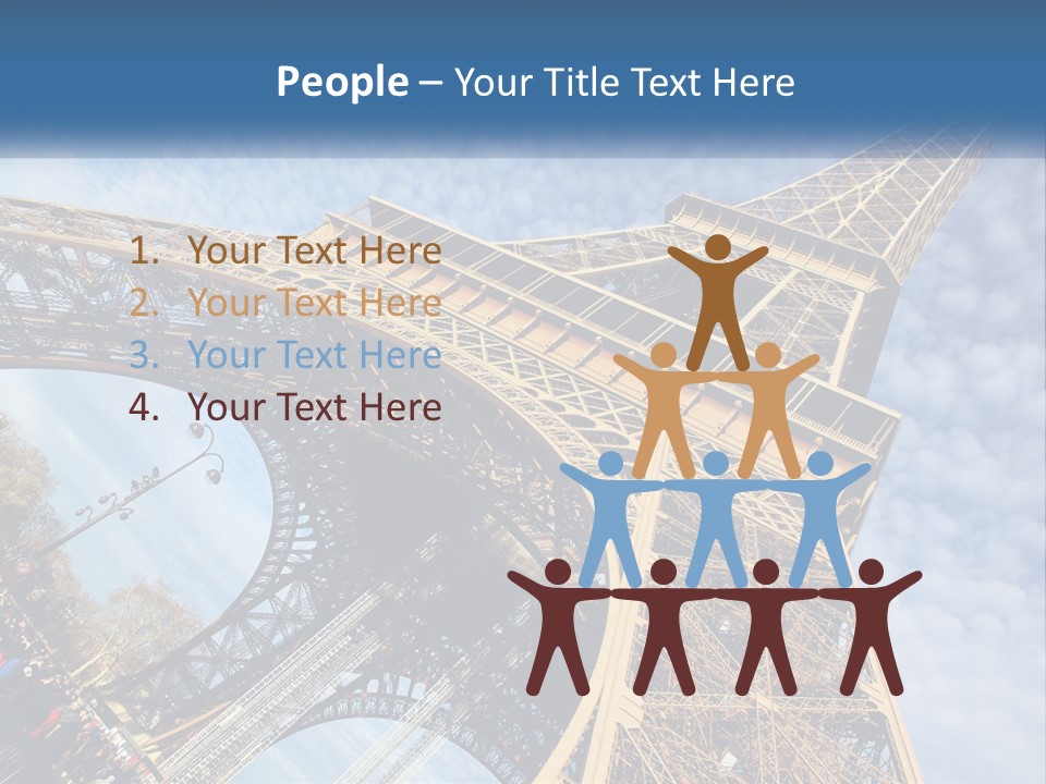 A Picture Of The Eiffel Tower In Paris PowerPoint Template