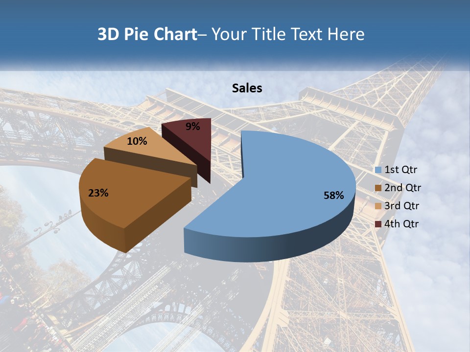 A Picture Of The Eiffel Tower In Paris PowerPoint Template