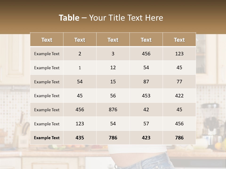 A Pregnant Woman Holding A Bowl Of Fruit In A Kitchen PowerPoint Template