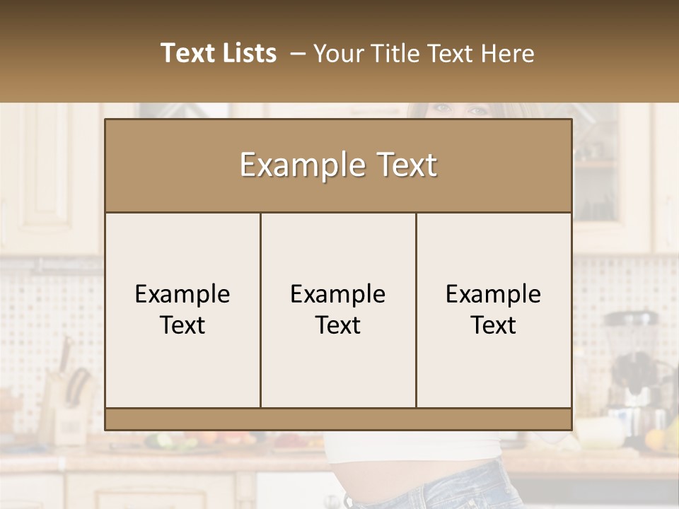 A Pregnant Woman Holding A Bowl Of Fruit In A Kitchen PowerPoint Template