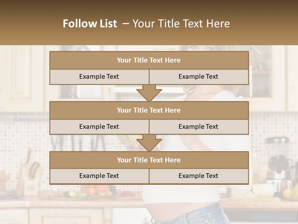 A Pregnant Woman Holding A Bowl Of Fruit In A Kitchen PowerPoint Template