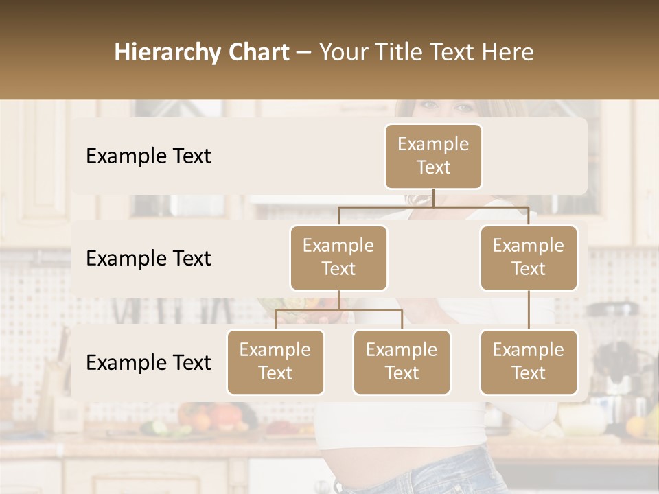 A Pregnant Woman Holding A Bowl Of Fruit In A Kitchen PowerPoint Template