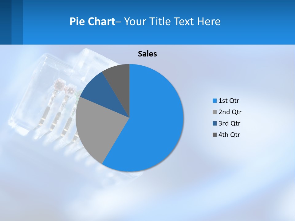 A Group Of Toothbrushes In A Plastic Case On A Blue Background PowerPoint Template