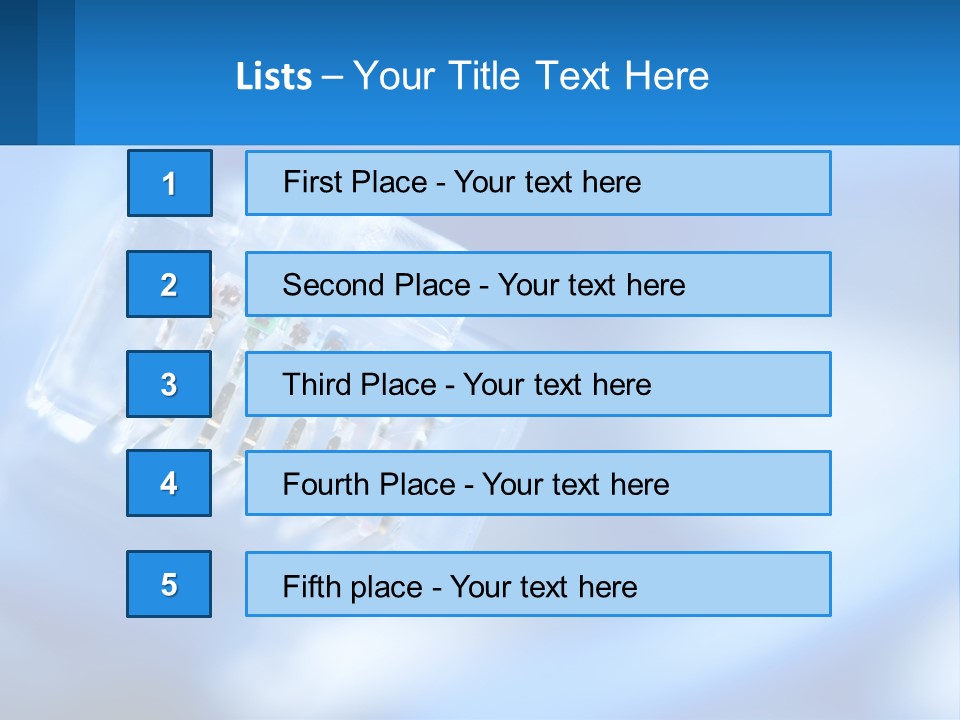 A Group Of Toothbrushes In A Plastic Case On A Blue Background PowerPoint Template
