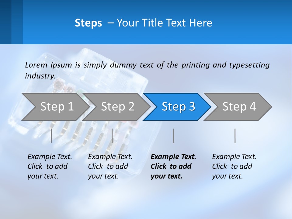 A Group Of Toothbrushes In A Plastic Case On A Blue Background PowerPoint Template