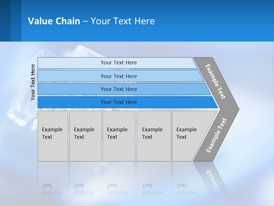 A Group Of Toothbrushes In A Plastic Case On A Blue Background PowerPoint Template
