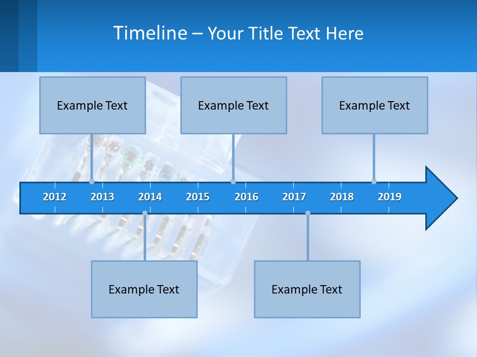 A Group Of Toothbrushes In A Plastic Case On A Blue Background PowerPoint Template