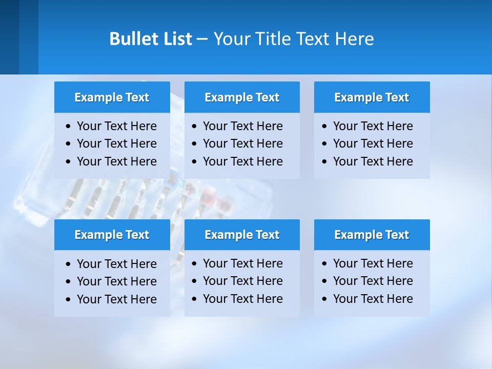 A Group Of Toothbrushes In A Plastic Case On A Blue Background PowerPoint Template