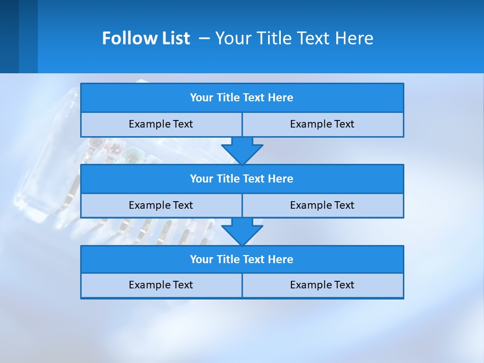 A Group Of Toothbrushes In A Plastic Case On A Blue Background PowerPoint Template