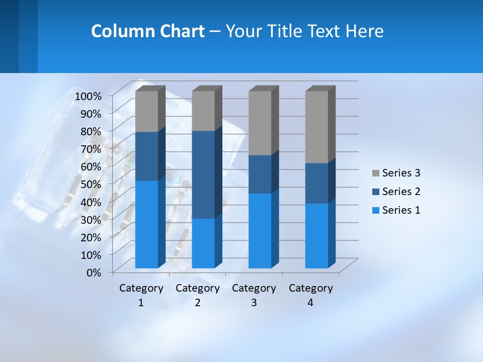 A Group Of Toothbrushes In A Plastic Case On A Blue Background PowerPoint Template