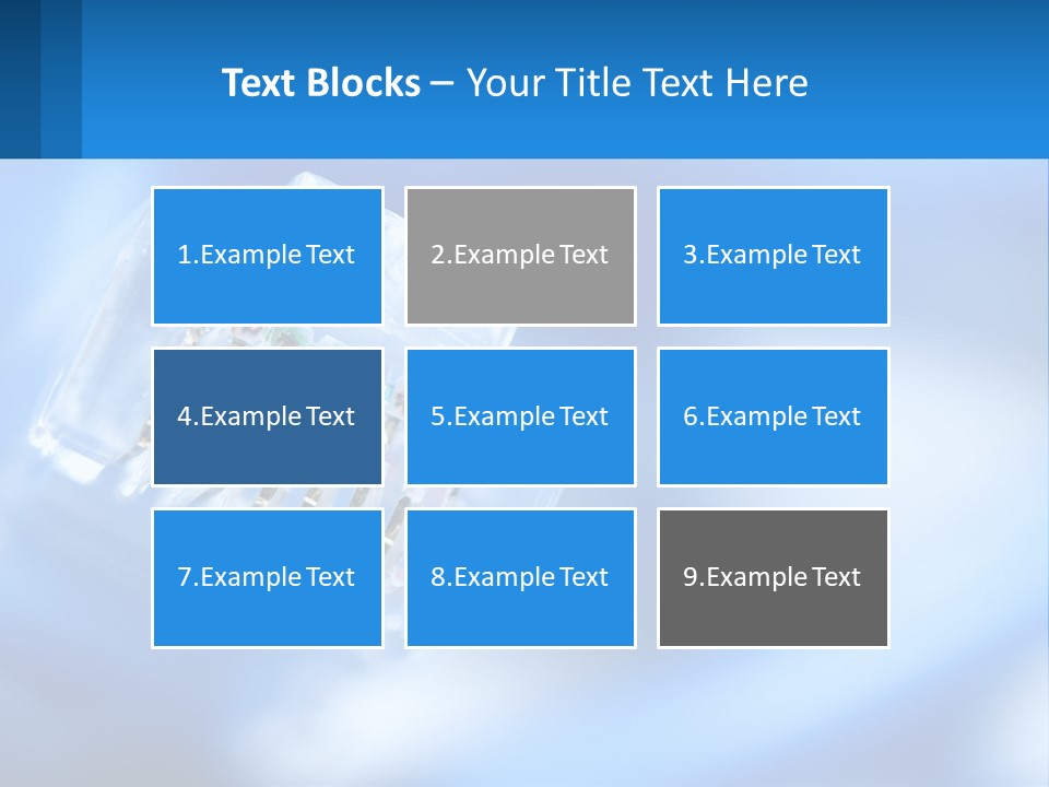 A Group Of Toothbrushes In A Plastic Case On A Blue Background PowerPoint Template