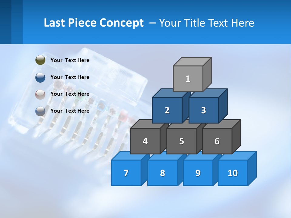 A Group Of Toothbrushes In A Plastic Case On A Blue Background PowerPoint Template