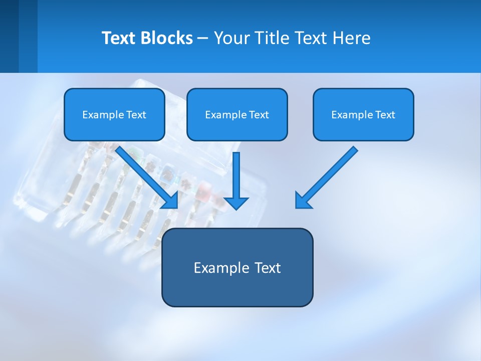 A Group Of Toothbrushes In A Plastic Case On A Blue Background PowerPoint Template