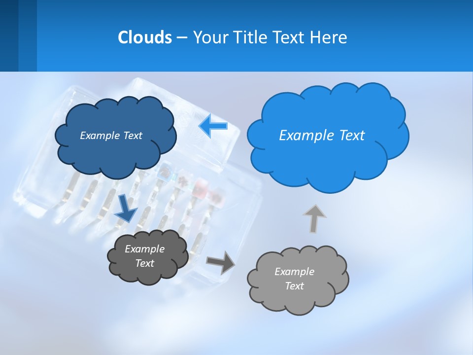 A Group Of Toothbrushes In A Plastic Case On A Blue Background PowerPoint Template
