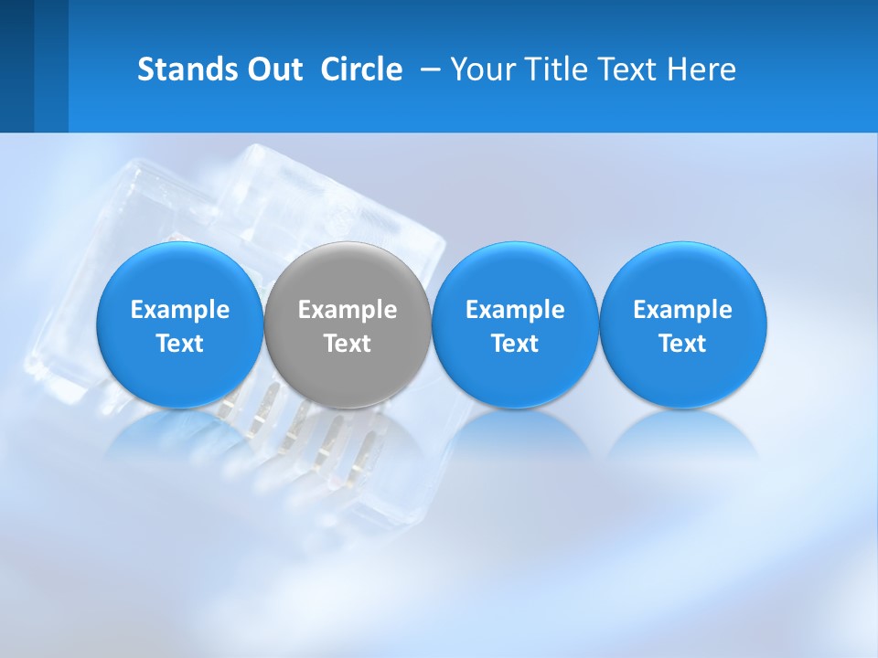 A Group Of Toothbrushes In A Plastic Case On A Blue Background PowerPoint Template