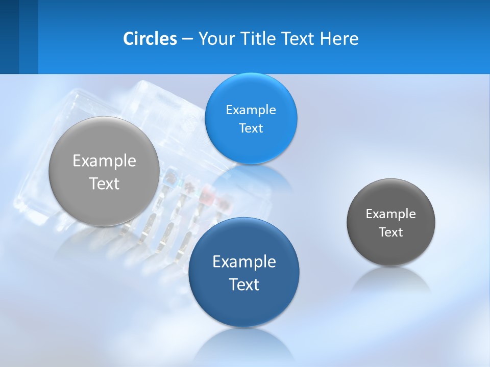 A Group Of Toothbrushes In A Plastic Case On A Blue Background PowerPoint Template
