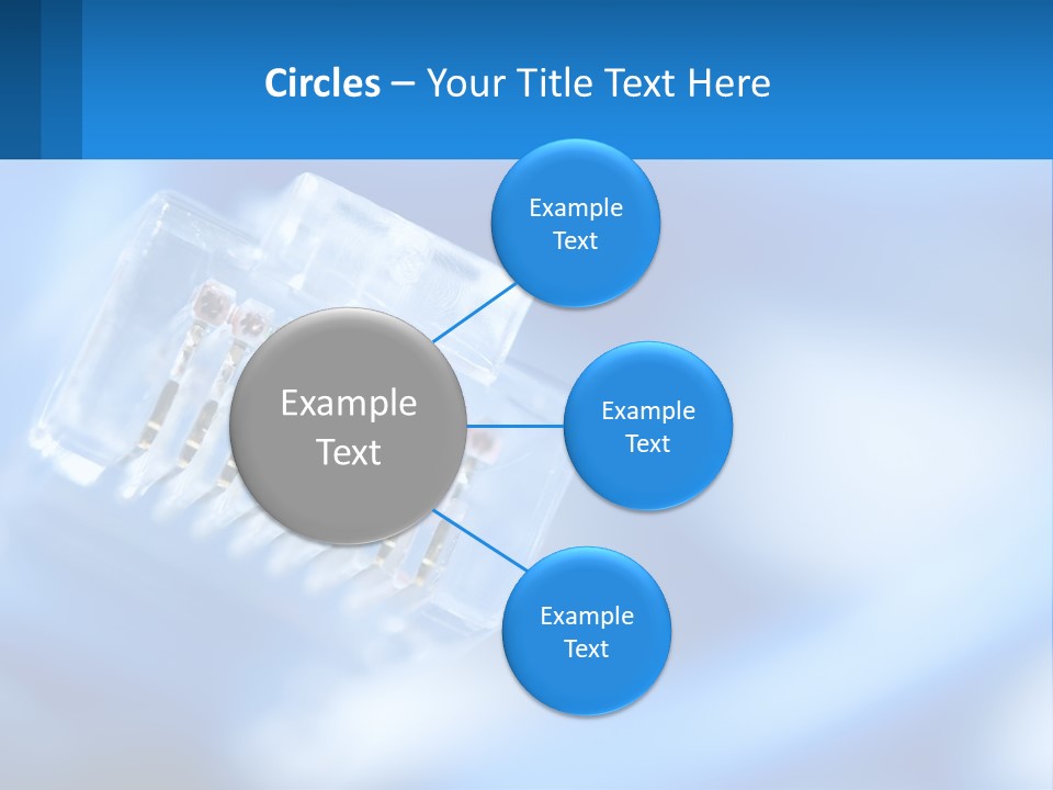 A Group Of Toothbrushes In A Plastic Case On A Blue Background PowerPoint Template