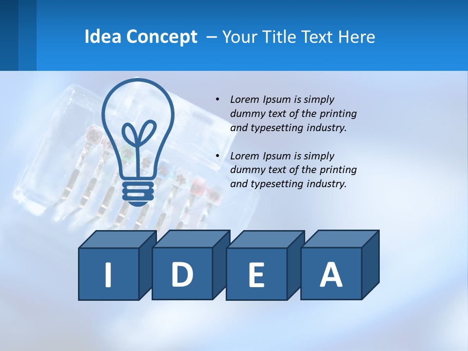 A Group Of Toothbrushes In A Plastic Case On A Blue Background PowerPoint Template