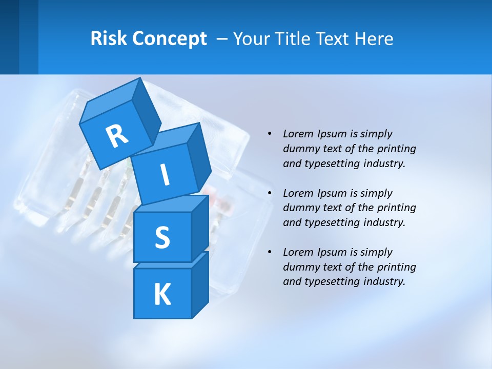 A Group Of Toothbrushes In A Plastic Case On A Blue Background PowerPoint Template