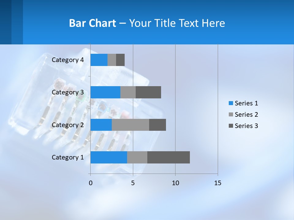 A Group Of Toothbrushes In A Plastic Case On A Blue Background PowerPoint Template