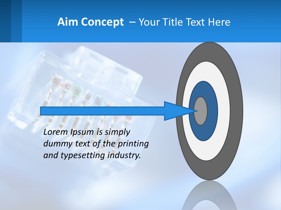 A Group Of Toothbrushes In A Plastic Case On A Blue Background PowerPoint Template