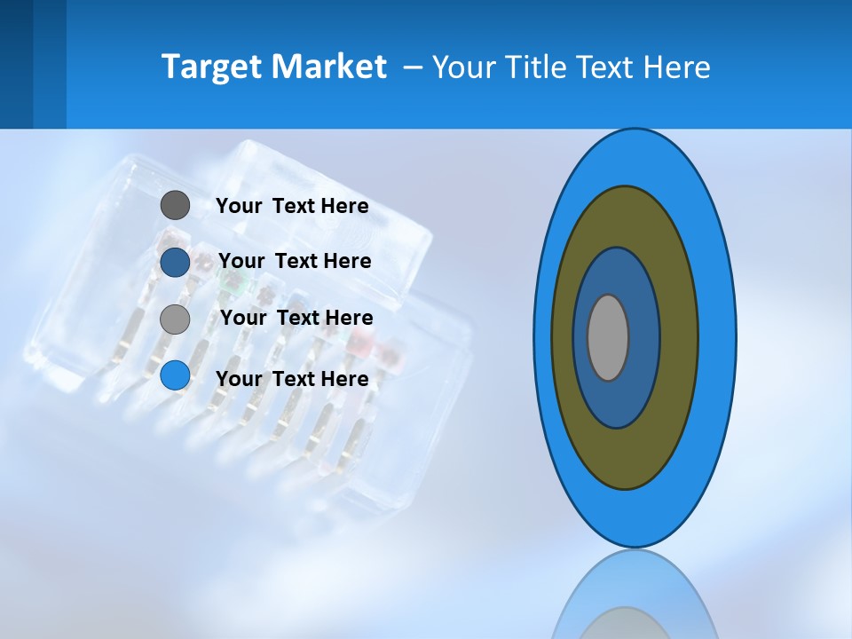 A Group Of Toothbrushes In A Plastic Case On A Blue Background PowerPoint Template