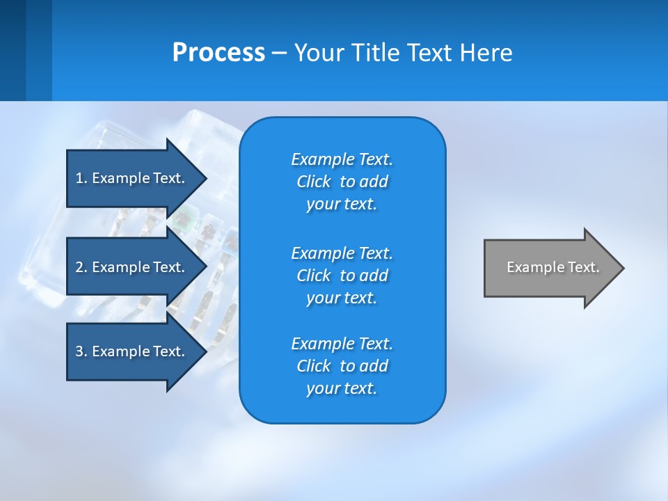 A Group Of Toothbrushes In A Plastic Case On A Blue Background PowerPoint Template
