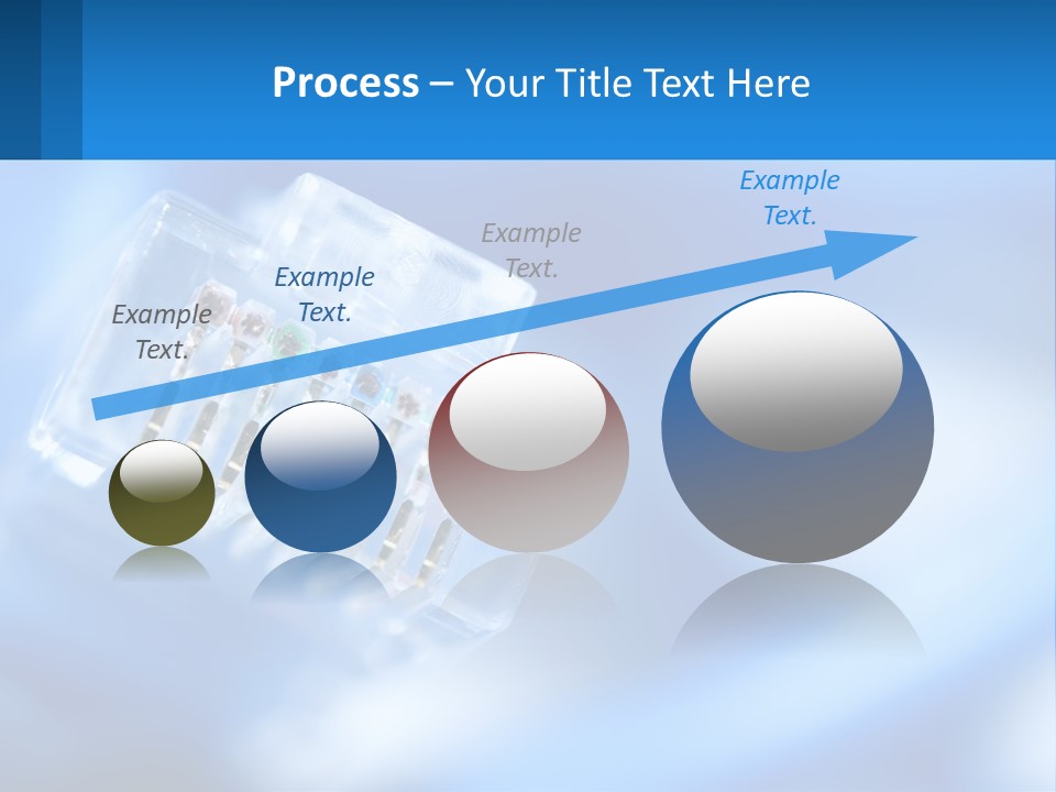 A Group Of Toothbrushes In A Plastic Case On A Blue Background PowerPoint Template