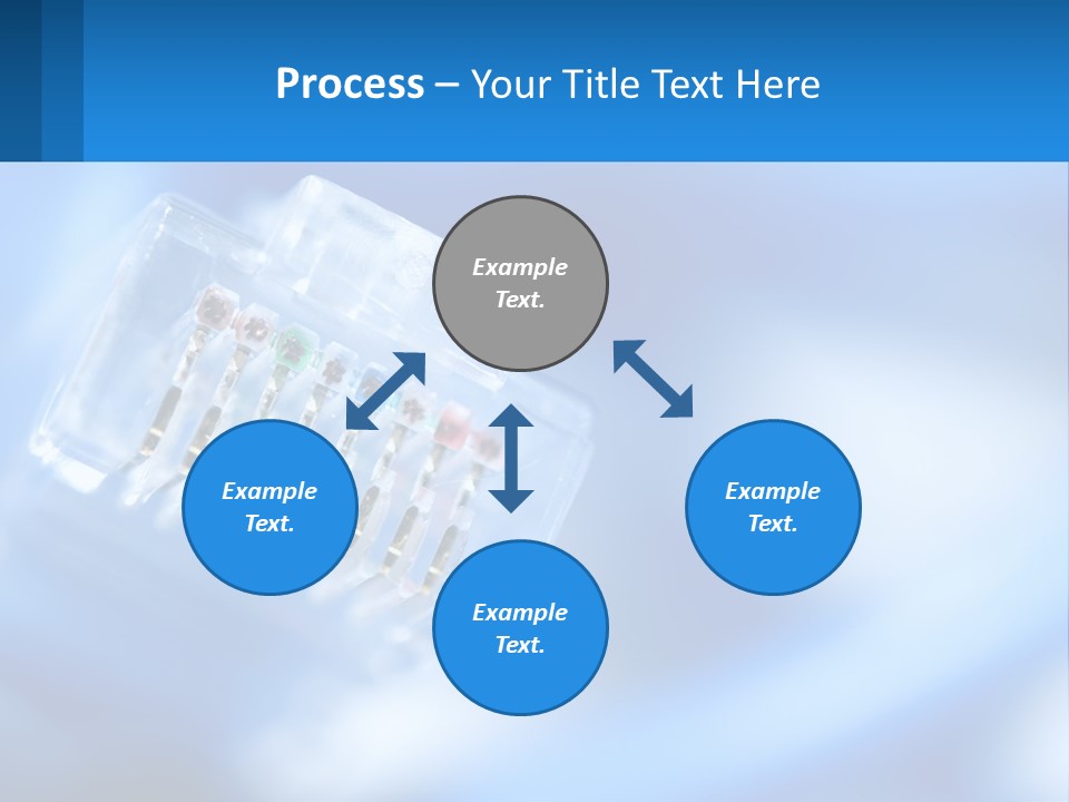 A Group Of Toothbrushes In A Plastic Case On A Blue Background PowerPoint Template