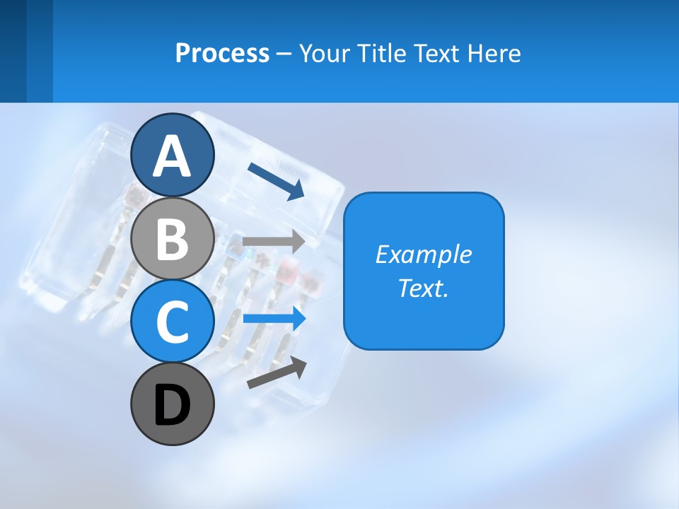 A Group Of Toothbrushes In A Plastic Case On A Blue Background PowerPoint Template