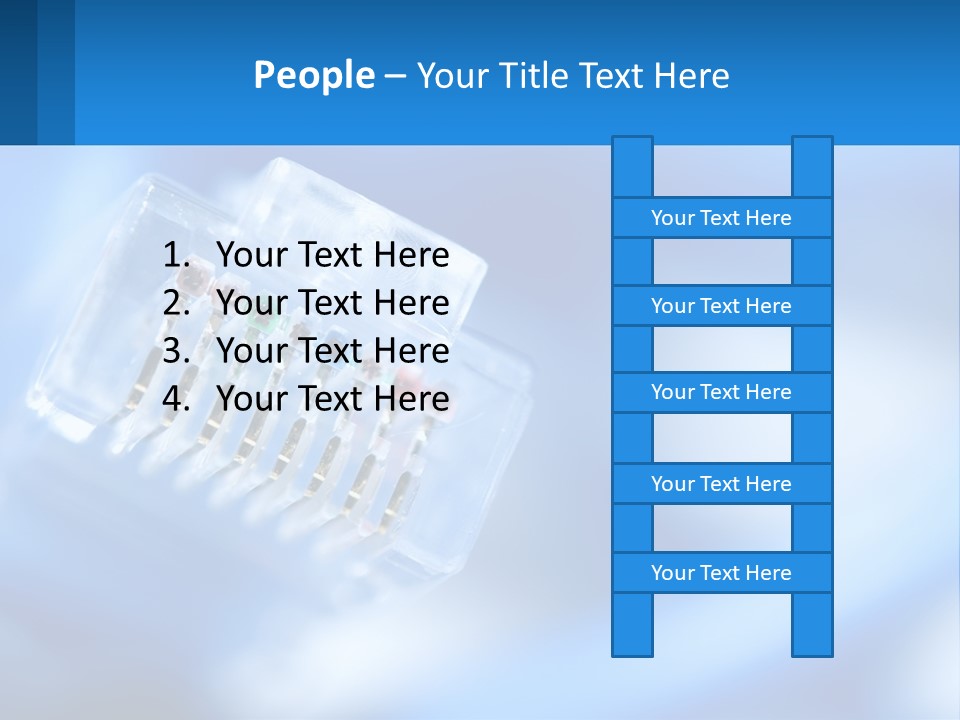A Group Of Toothbrushes In A Plastic Case On A Blue Background PowerPoint Template