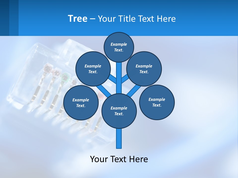 A Group Of Toothbrushes In A Plastic Case On A Blue Background PowerPoint Template