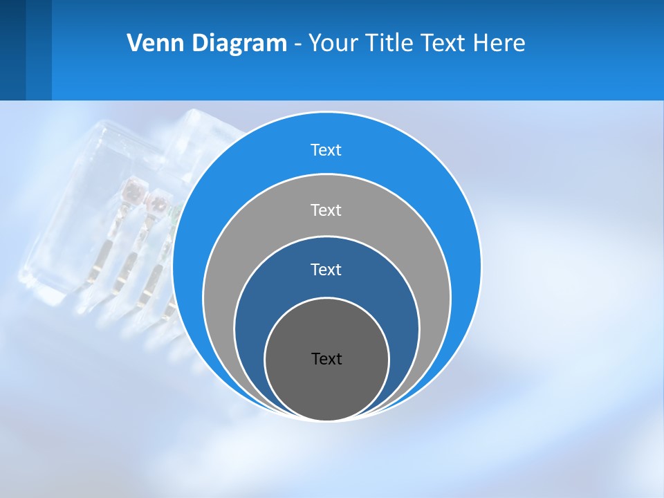 A Group Of Toothbrushes In A Plastic Case On A Blue Background PowerPoint Template