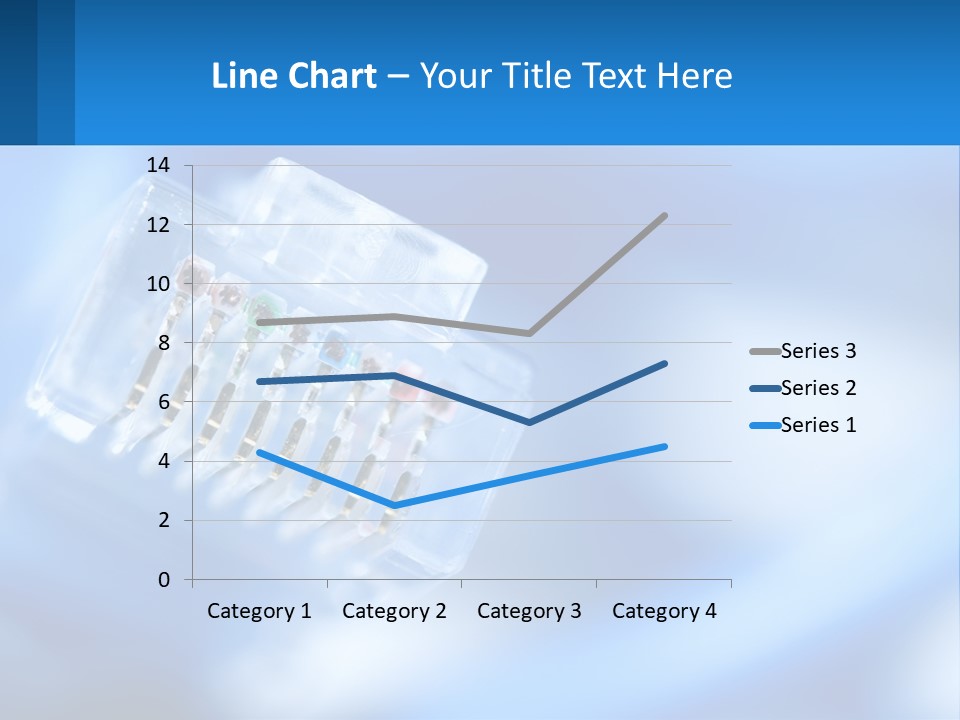 A Group Of Toothbrushes In A Plastic Case On A Blue Background PowerPoint Template