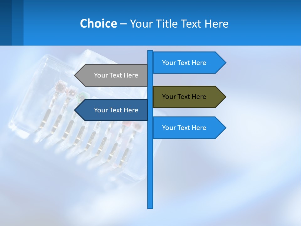 A Group Of Toothbrushes In A Plastic Case On A Blue Background PowerPoint Template