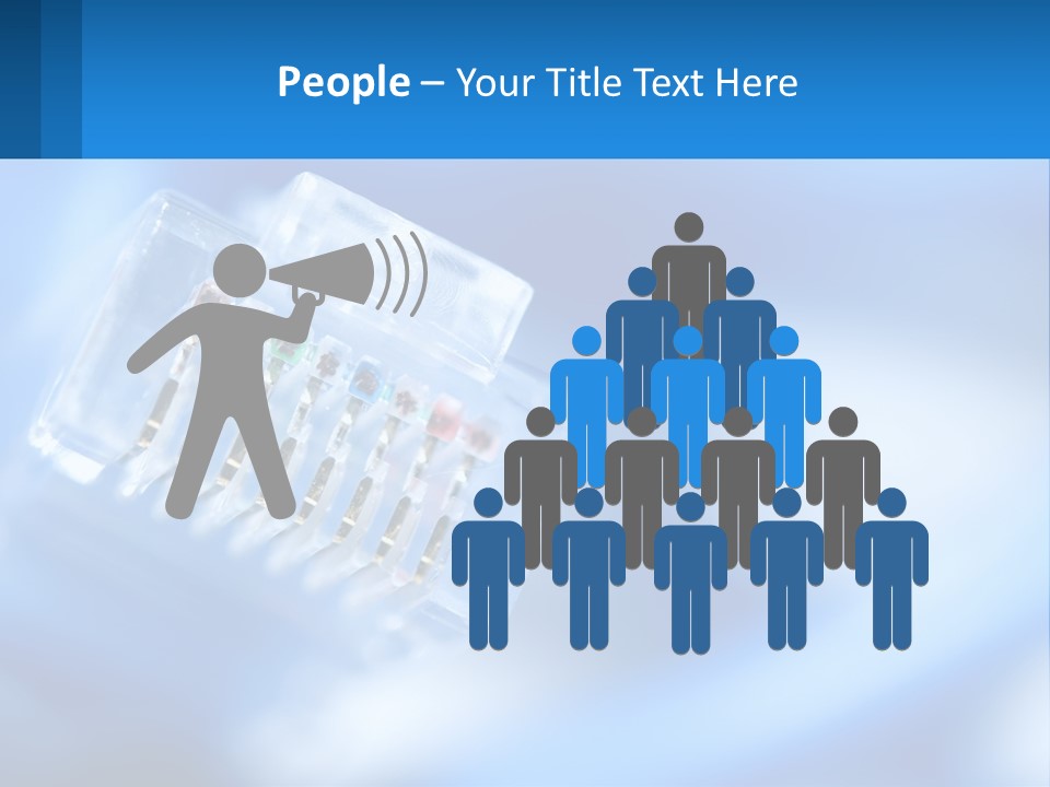 A Group Of Toothbrushes In A Plastic Case On A Blue Background PowerPoint Template