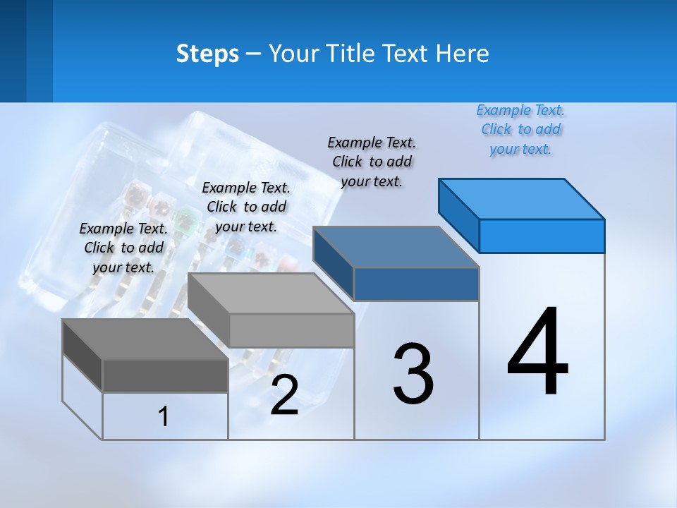 A Group Of Toothbrushes In A Plastic Case On A Blue Background PowerPoint Template