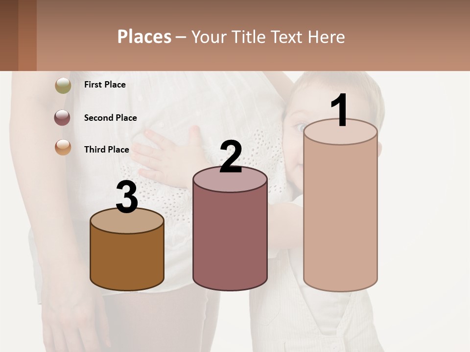 A Woman Holding A Baby In Her Arms PowerPoint Template